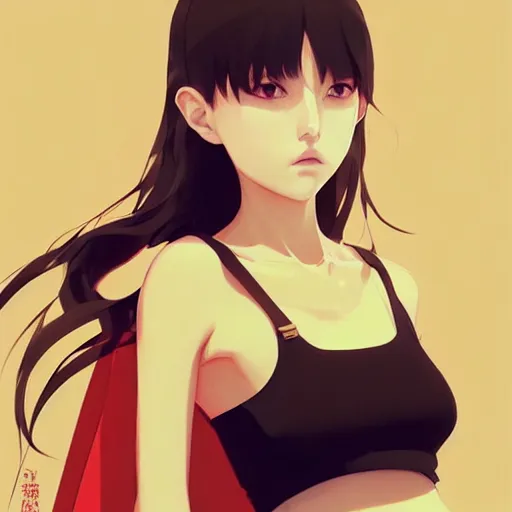 Image similar to a beautiful young japanese natalie portman alluring instagram model in crop top, by guweiz and wlop and ilya kuvshinov and artgerm and makoto shinkai and studio ghibli, symmetrical eyes, aesthetic, gorgeous, stunning, alluring, attractive, artstation, deviantart, pinterest, digital art