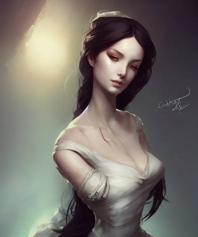 Prompt: a beautiful android maid girl by charlie bowater and titian and artgerm, full - body portrait, intricate, face, elegant, beautiful, highly detailed, dramatic lighting, sharp focus, trending on artstation, artstationhd, artstationhq, unreal engine, 4 k, 8 k