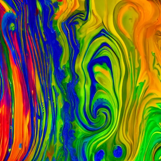 Image similar to Paint ink Pour into a liquid , detailed, 8k hd dof