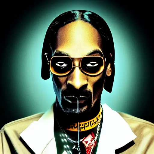 Prompt: a realistic high quality photo snoop dog with batman poster