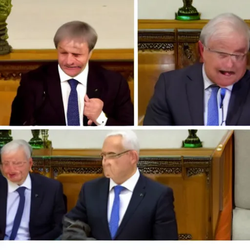 Image similar to Prime Minister's Questions The Leader of the Opposition Asks what the Prime Minister's going to do Slow zoom in on the potato