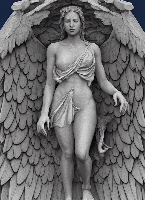 Image similar to digital _ painting _ of _ weeping angel statue _ by _ filipe _ pagliuso _ and _ justin _ gerard _ symmetric _ fantasy _ highly _ detailed _ realistic _ intricate _ port