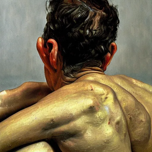 Prompt: high quality high detail painting by lucian freud, hd, portrait, dramatic lighting