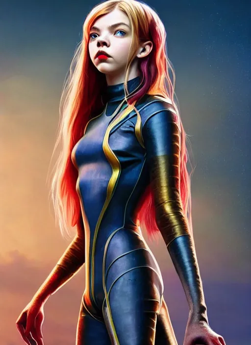 Image similar to anya taylor joy : : as magik x men character : : disney pixar movie still photo : : hi - fructose, sci fi decadent highly - detailed digital painting, golden ratio, octane render, artstation, smooth, sharp focus, scott robertson, artgerm, mucha, loish, wlop : :