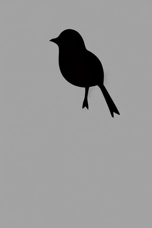 Image similar to minimalist art of a bird