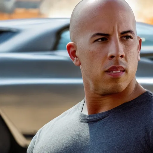 Image similar to high quality photo of dominic toretto