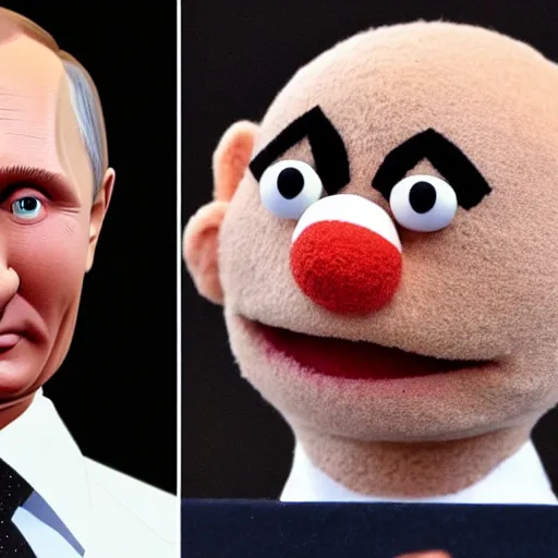 Vladimir Putin As A Muppet | Stable Diffusion