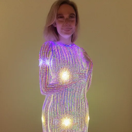 Image similar to fiber optic led dress design