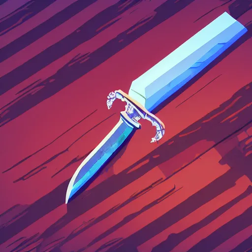 Image similar to a magical sword, fantasy rpg, isometric, digital art, dark background