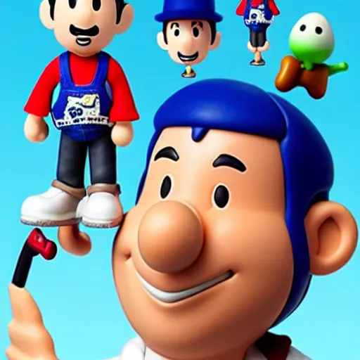 Prompt: adam sandler amiibo