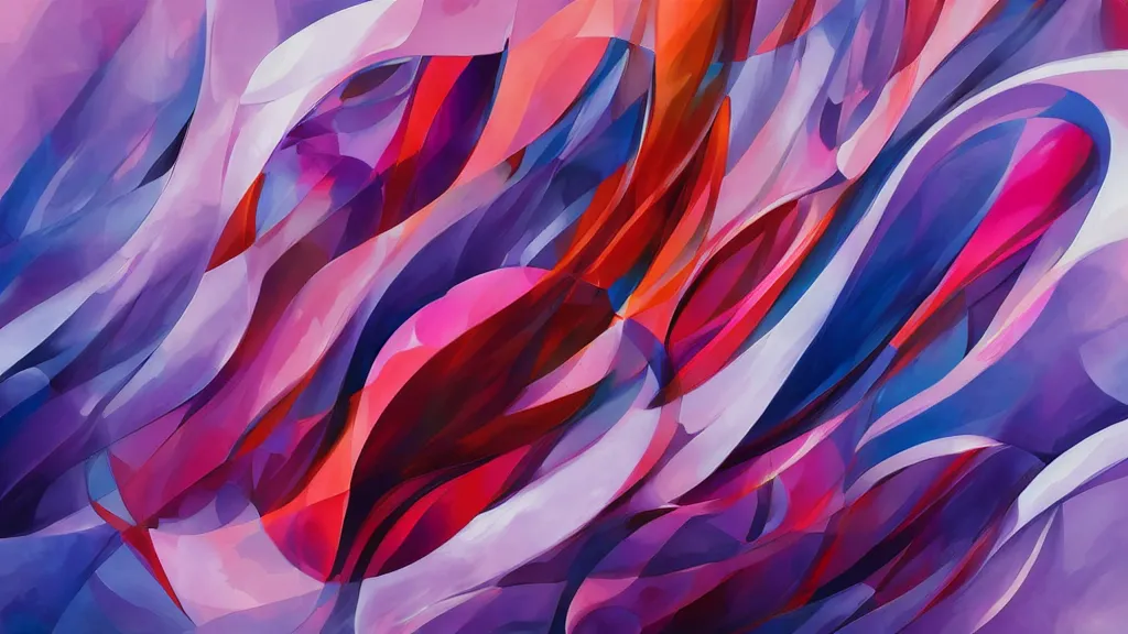 Prompt: abstract forms and colors by Artgerm