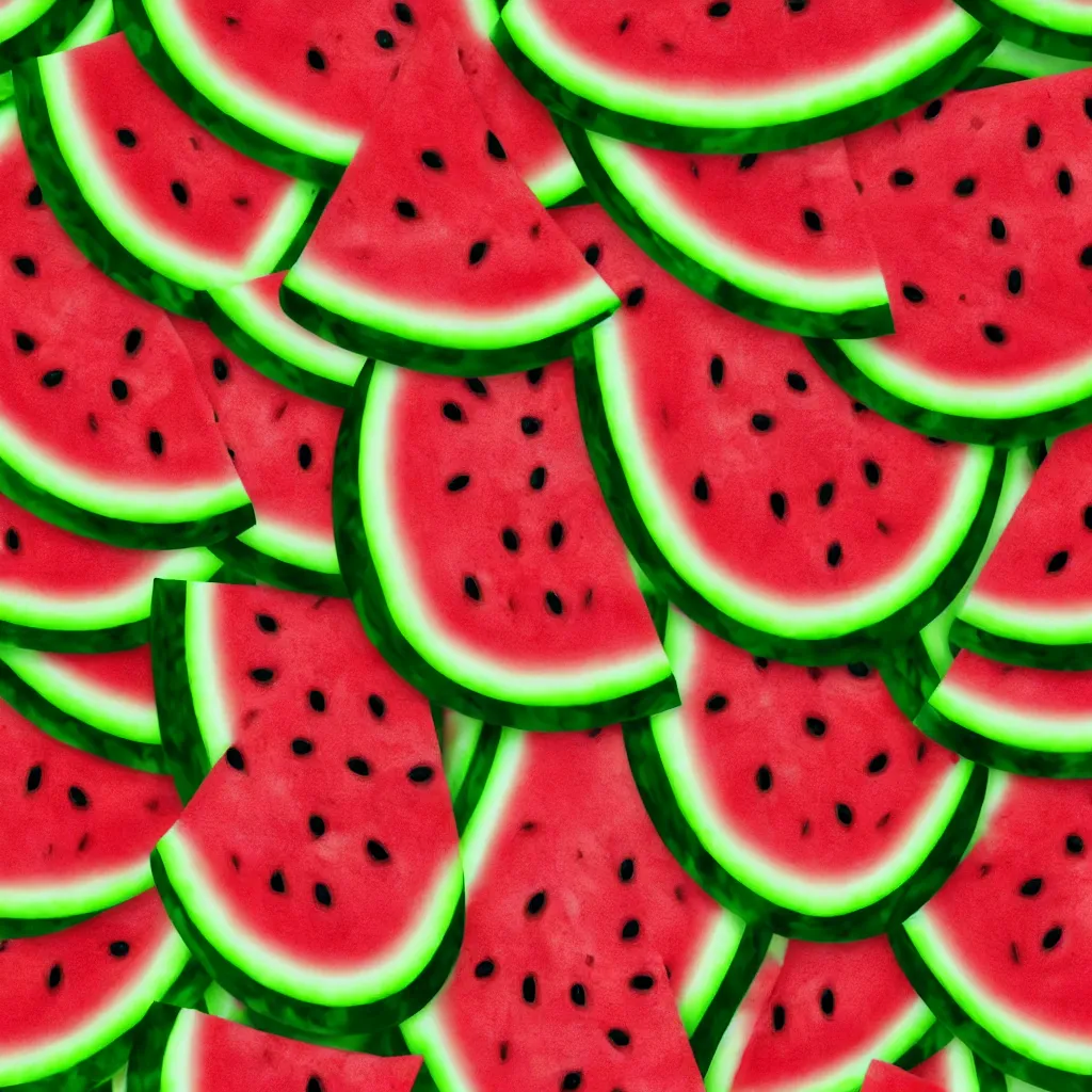 Prompt: seamless watermelon slices texture art, 4k