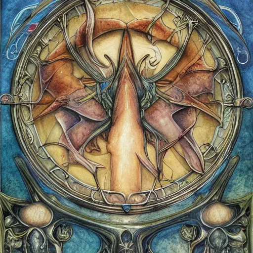 Image similar to detailed and sharp sagittarius artistic zodiac artwork, mystic style, detailed, 8 k, detailed, symmetrical, by brian froud