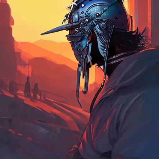 Image similar to cyberpunk viking helmet mask warrior goddess robot ninja fantasy, art gta 5 cover, official fanart behance hd artstation by jesper ejsing, by rhads, makoto shinkai and lois van baarle, ilya kuvshinov, ossdraws