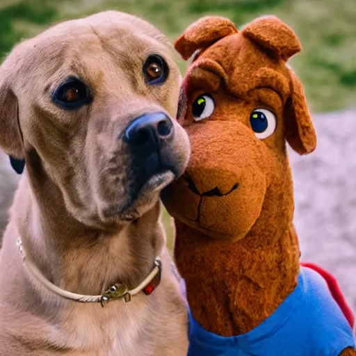 Prompt: portrait of scooby doo and shaggy photo by daniel farson