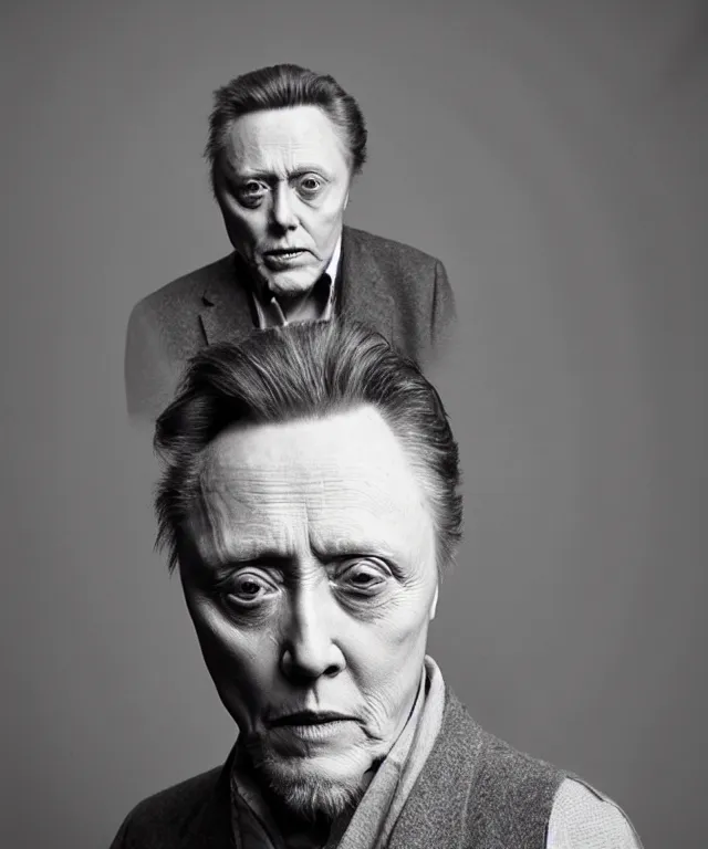 Image similar to photograph of christopher walken, by carrie mae weems, intense, bold, exaggerated, ultra sharp, extra details, ultra high quality, trending on pinteresst