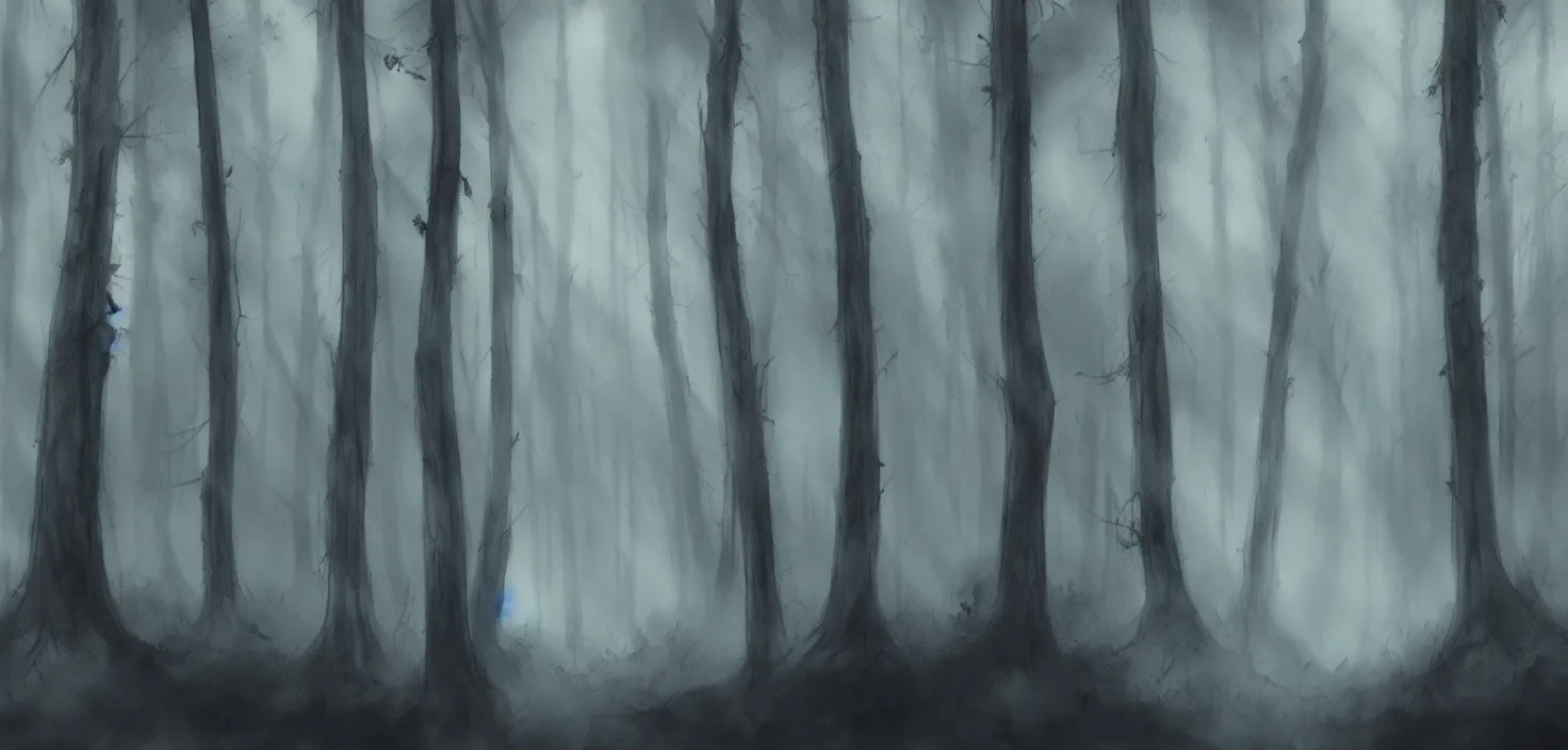 Prompt: dark forest by bowater charlie