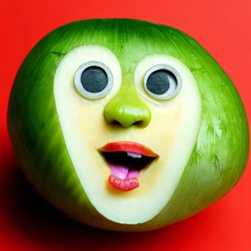 Image similar to tina turner face on a turnip vegetable