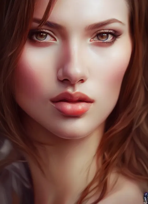 Image similar to photo of a gorgeous young woman in the style of stefan kostic, realistic, sharp focus, 8k high definition, insanely detailed, intricate, elegant, art by stanley lau and artgerm