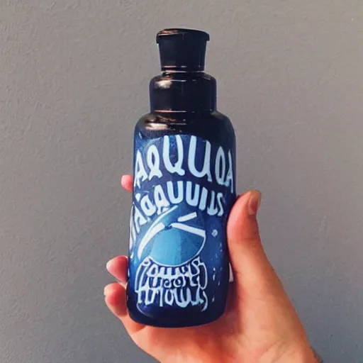 Image similar to aquarius holding a water bottle