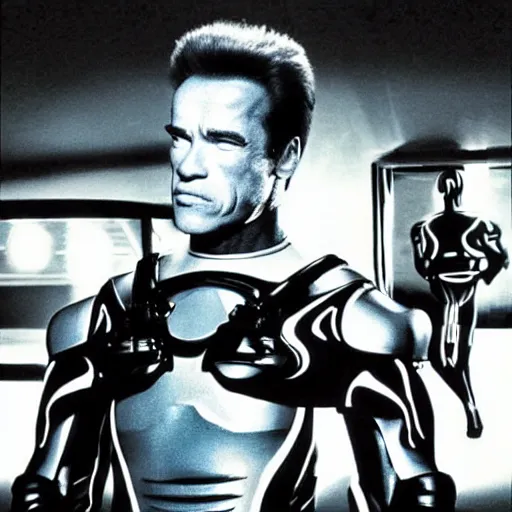 Prompt: “Arnold Schwarzenegger appearance in Tron film”