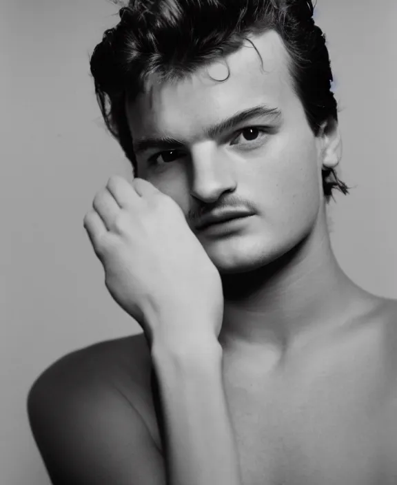 Image similar to joe keery by robert mapplethorpe