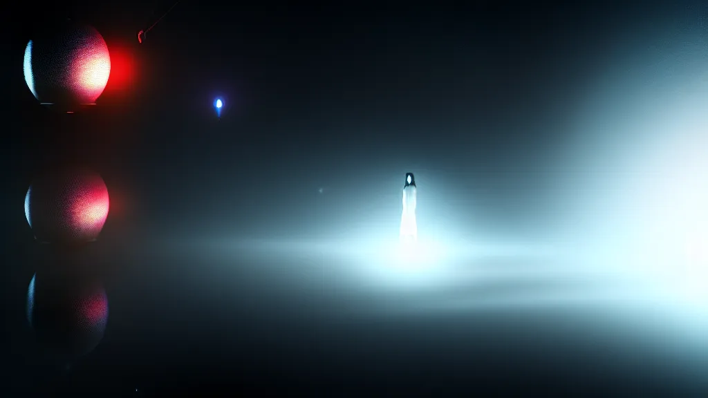 Prompt: space, black sphere in a glowing cage, fog, volumetric lighting, mystique, atmospheric, sharp focus, ultra detailed, noir art house, 4 k, cinematic, 3 5 mm