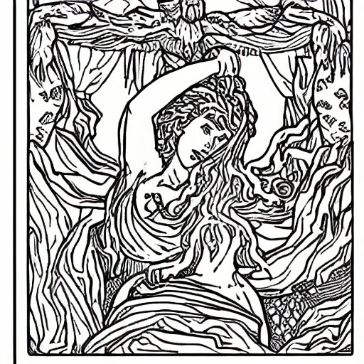 Image similar to greek mythology colouring pages