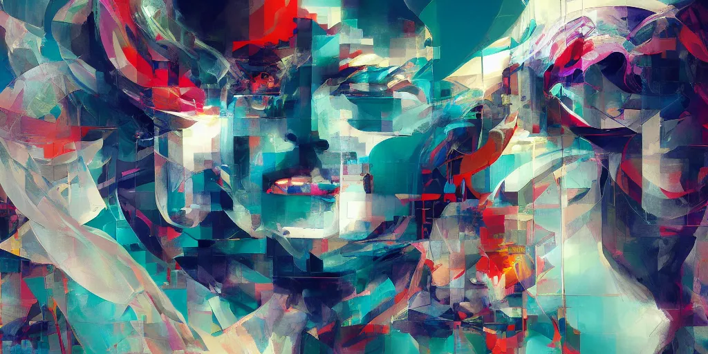 Image similar to intricate fractal abstraction artstation by ryan hewett and mikhail vrubel