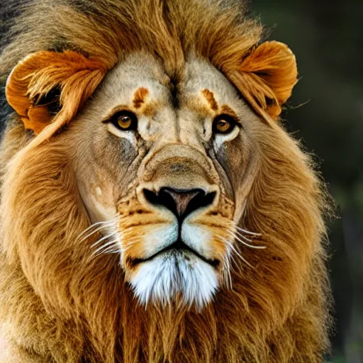 Image similar to Portrait photo of lion Aslan