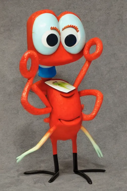 Image similar to mr eugene krabs the anthropomorphic krab from bikini bottom, marble sculpture