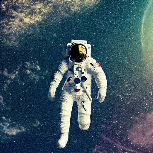 Image similar to an astronaut relaxing on the beach, dramatic lighting, cinematic, extremly high detail, photorealistic, cinematic lighting, nasa footage