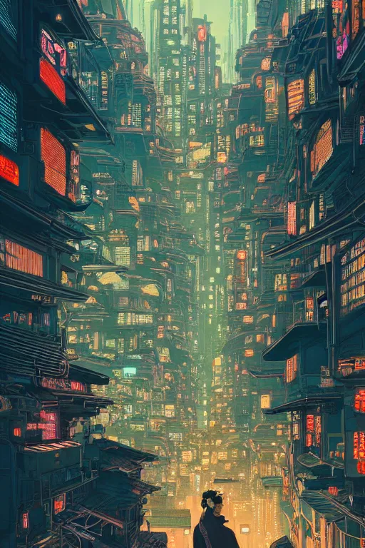 Image similar to a beautiful hyperdetailed matte 4 k hd wallpaper illustration victo ngai cyberpunk style of absolutely beautiful cyberpunk town, from china, perfectly shaded, atmospheric lighting, style of studio ghibli, makoto shinkai, raphael lacoste, louis comfort tiffany, artgerm, james jean, ross tran, chinese style