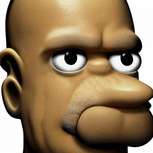 Image similar to Homer Simpson as a real Person, 4k, High quality, portrait, detailed