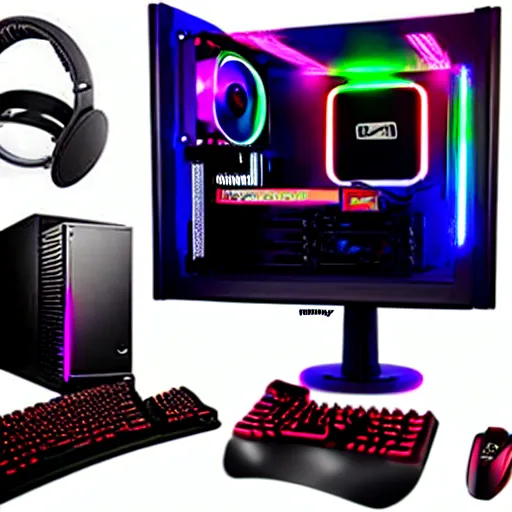 Prompt: surreal pc build, dream gamer pc. ultra realistic