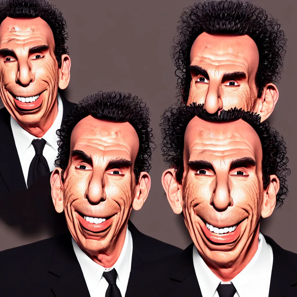 Prompt: michael richards melting into a puddle of goo