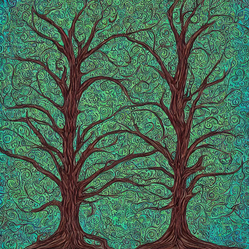 Image similar to tree of life, digital art