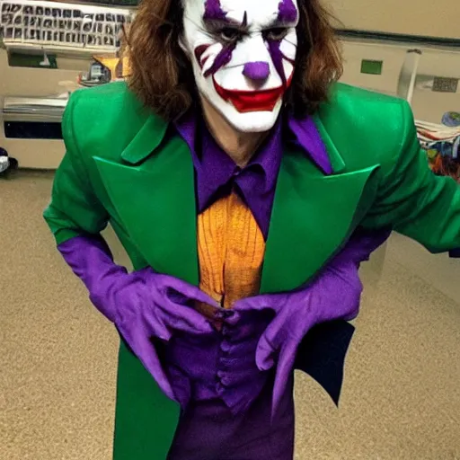 Prompt: Jerma985 as The Joker