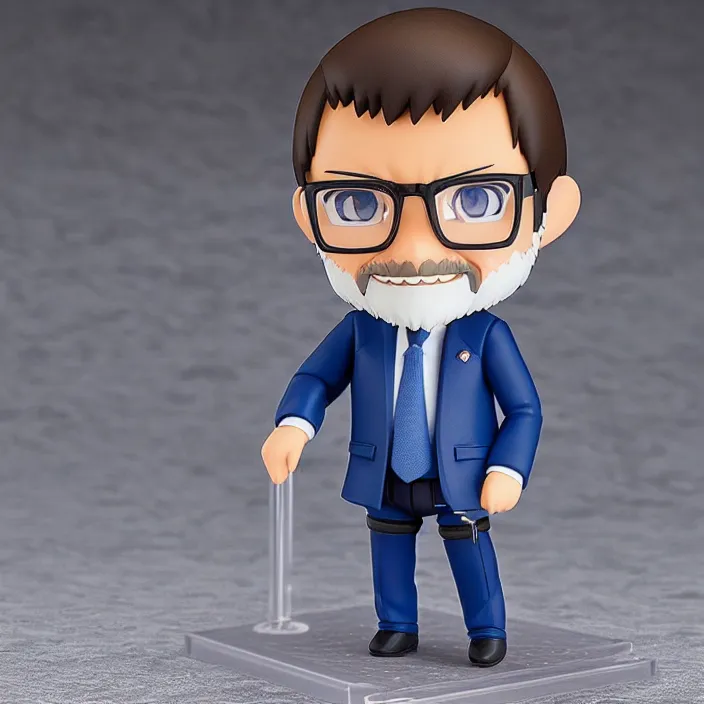 Prompt: mariano rajoy, an anime nendoroid of mariano rajoy, figurine, detailed product photo