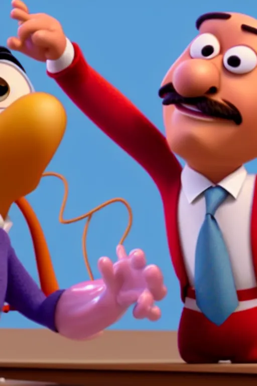 Prompt: a wholesome animation key shot of a tobias funke pixar and disney animation sharp render 3 d animated