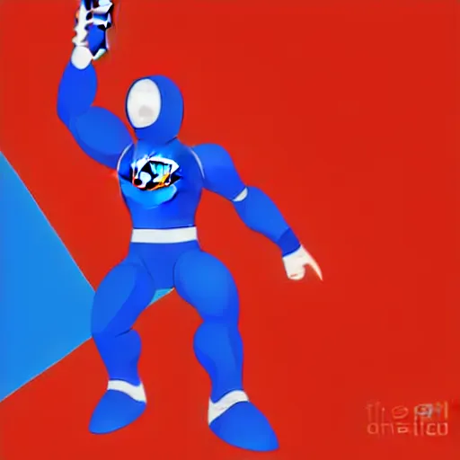 Image similar to Pepsiman is throwing cans of pepsi at elderly woman. digital art