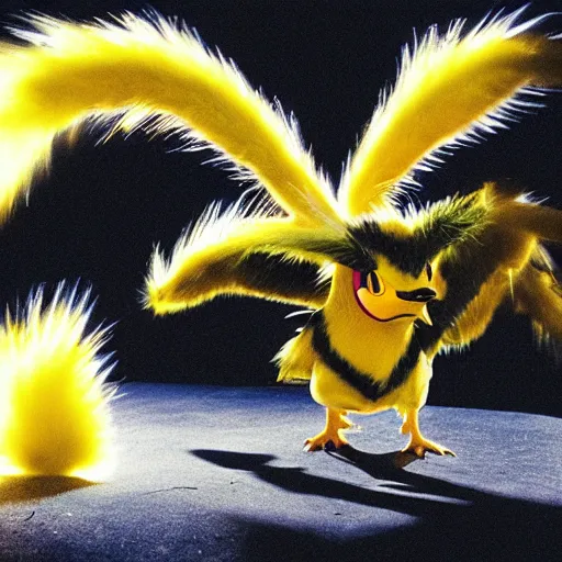 Image similar to national geographic 3 5 mm nature photo of a zapdos