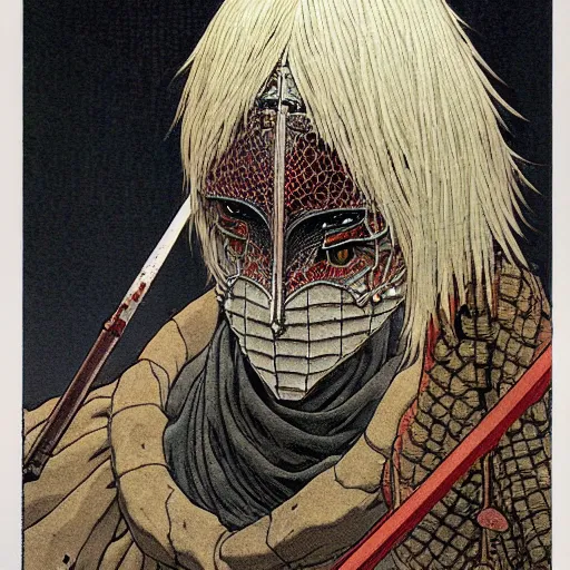 Image similar to prompt : portrait of darksouls character painted in miyazaki color style drawn by katsuhiro otomo and takato yamamoto, inspired by fables, china doll face, smooth face feature, intricate oil painting, high detail, sharp high detail, manga and anime 2 0 0 0