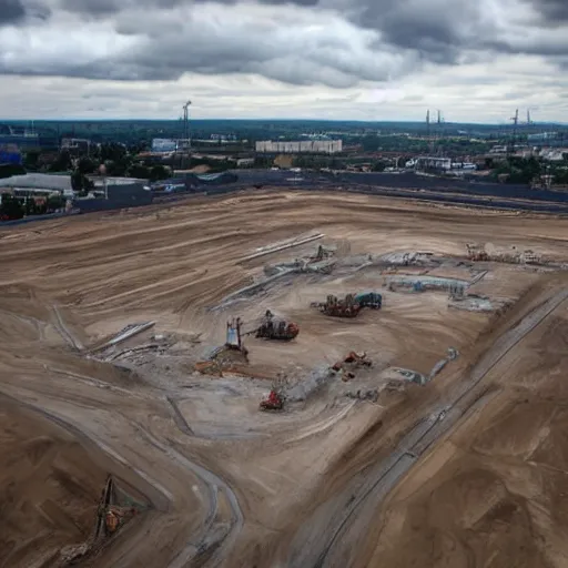 Image similar to clouds in the shape of a construction site