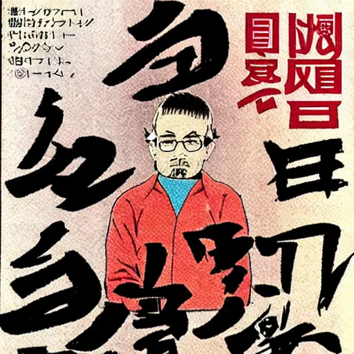 Image similar to japanese magazine advert for breaking bad anime, 1 9 8 5