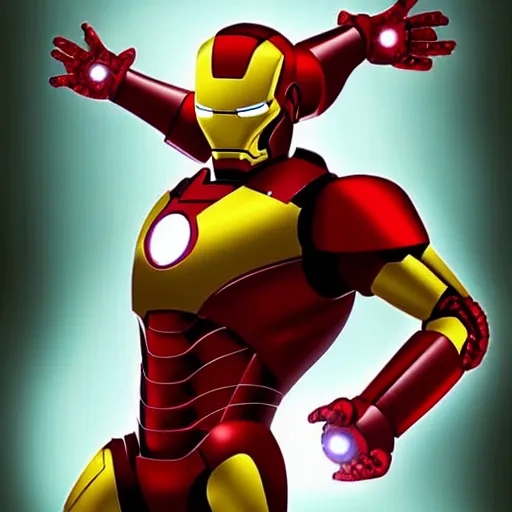 Prompt: Iron man in the style of pixar, animation, 3d art, trending