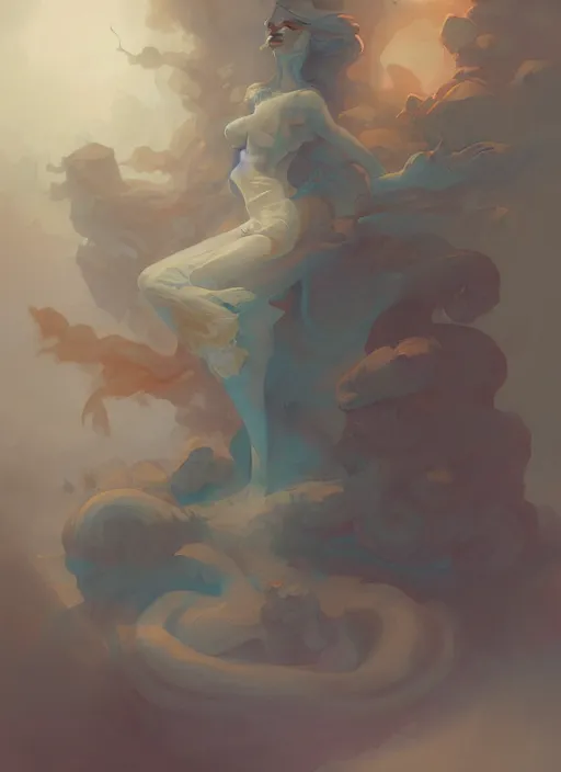 Prompt: god, illustration by peter mohrbacher, artstation