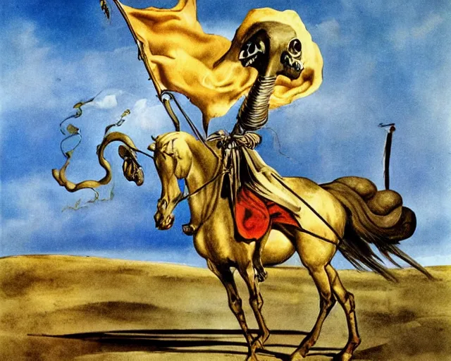 Prompt: don quixote by dali