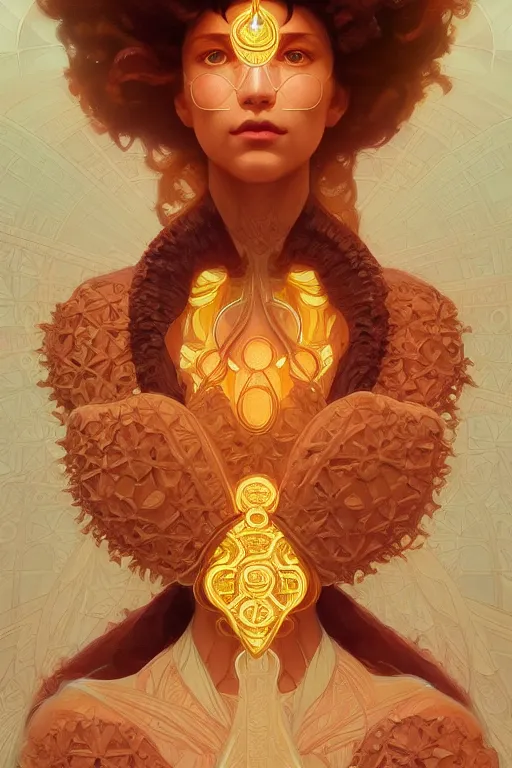 Image similar to symmetry!! nugget food!!, intricate, elegant, highly detailed, digital painting, artstation, concept art, smooth, sharp focus, illustration, art by artgerm and greg rutkowski and alphonse mucha, 8 k