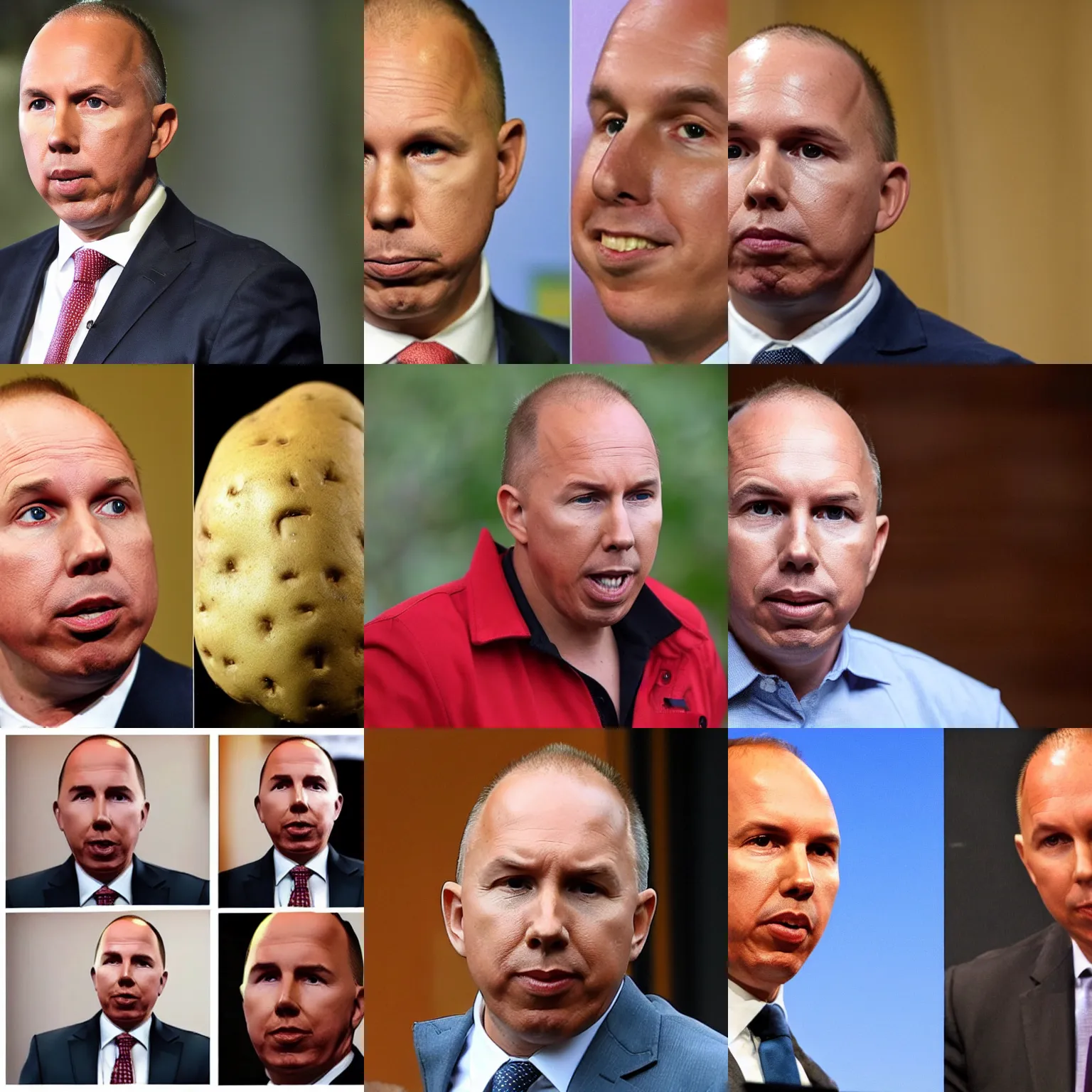 Prompt: peter dutton as a potato